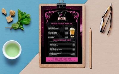 TOP Mẫu Menu Trà Sữa Đẹp, Không Lỗi Mốt Theo Thời Gian