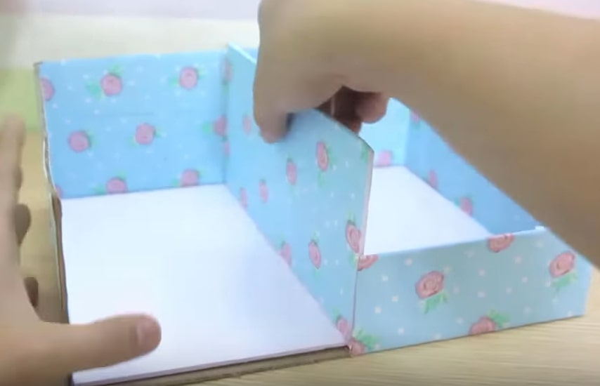 làm hộp đựng đồ trang điểm bằng giấy