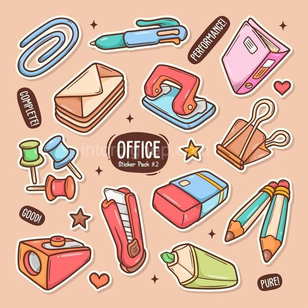 Mẫu sticker học tập cute - 13