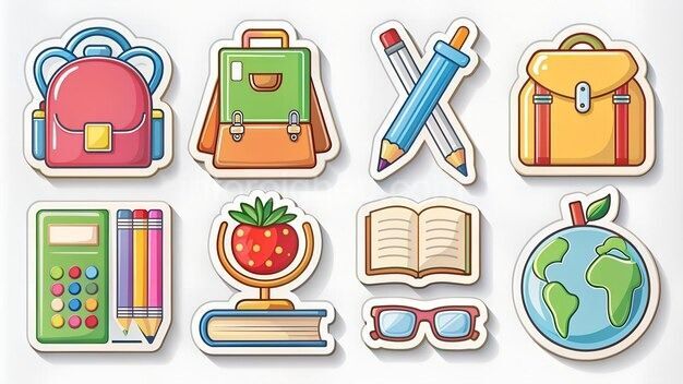 Mẫu sticker học tập cute - 15